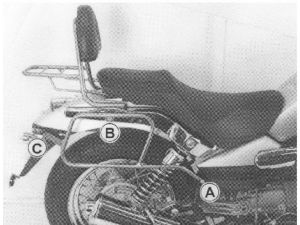 Hepco & Becker Satteltaschenhalter Moto Guzzi Nevada Classic V 750 i.e. / Aquila Nera