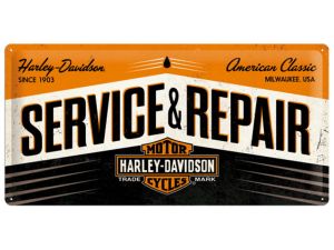 Nostalgic Arts Harley Davidson Service & RePair Blechschild (25x50cm)