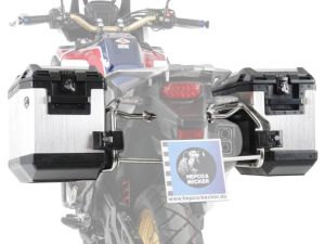 Hepco & Becker Xplorer Cutout Motorrad Seitenkoffersatz mit Träger Honda CRF 1000 Africa Twin (2016-)