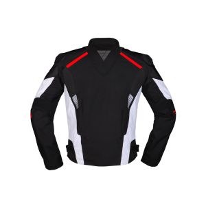 Modeka Lineos Motorradjacke Herren (schwarz/weiß/rot)