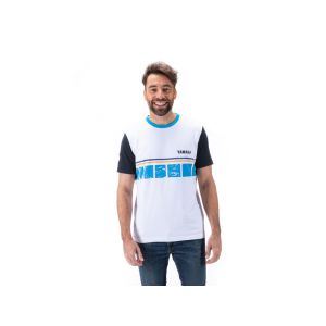 Yamaha Faster Sons Speedblock T-Shirt Herren (weiß/blau/schwarz)