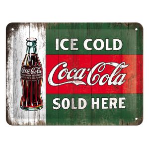 Nostalgic Arts Coca Cola Ice Cold Sold Here Blechschild (15x20cm)