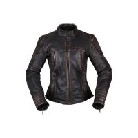 Kaufen Sie Lederjacke Modeka Kalea Lady von Modeka in Schwarz/Braun Kategorie Jacken bei UOS Demo Shop