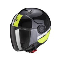 Kaufen Sie Helm Scorpion EXO-CITY STRADA von SCORPION SPORTS EUROPE in Schwarz/Weiß/Gelb Kategorie Jet Helme -mit Visier- bei UOS Demo Shop