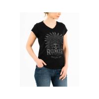 Kaufen Sie T-Shirt ROKKER Lady Indian Bonnet von Rokker LTD in Schwarz Kategorie T-Shirt bei UOS Demo Shop