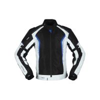 Kaufen Sie Tex-Jacke Modeka Khao Air von Modeka in Schwarz/Hellgrau/Blau Kategorie Jacken bei UOS Demo Shop