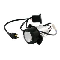 Shin Yo Ellipsoid Motorrad Scheinwerfer (50mm) mit Blende für Fern- und Abblendlicht