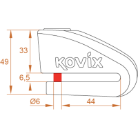 Bremsscheibenschloss Kovix KVZ1